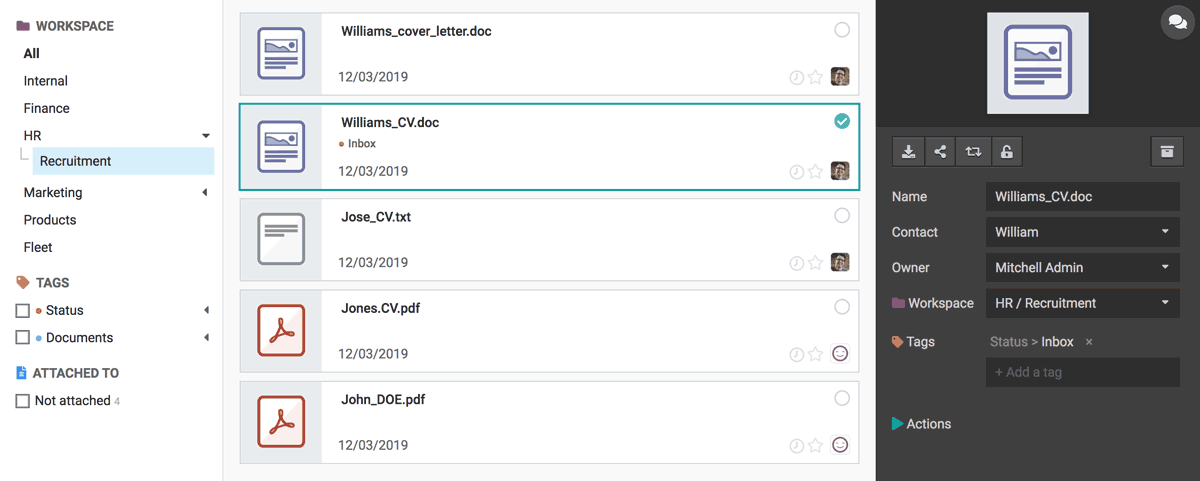 Odoo • Texto e imagen