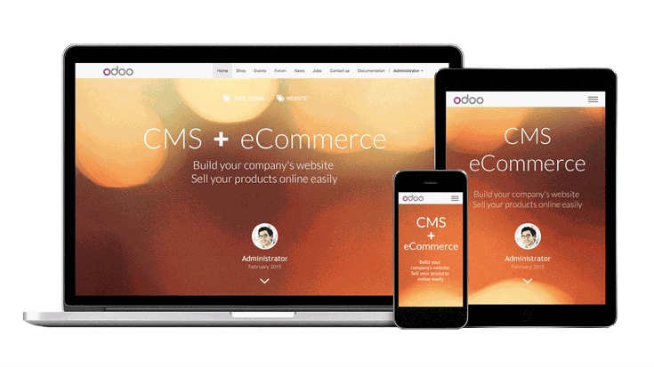 Odoo • Imagen y texto