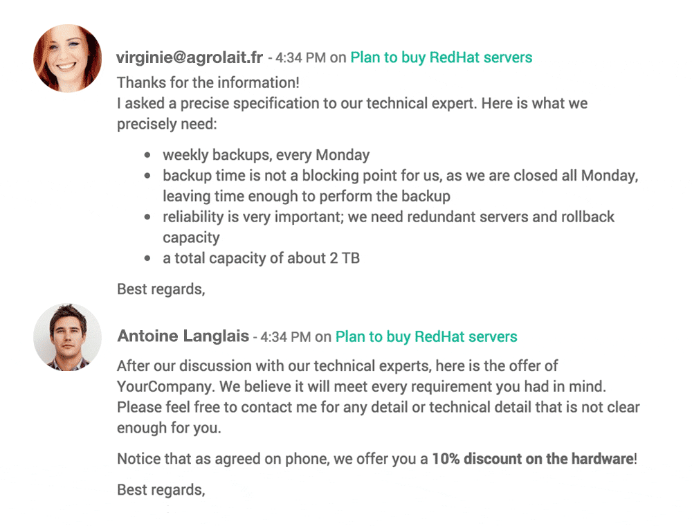 Odoo • Texto e imagen