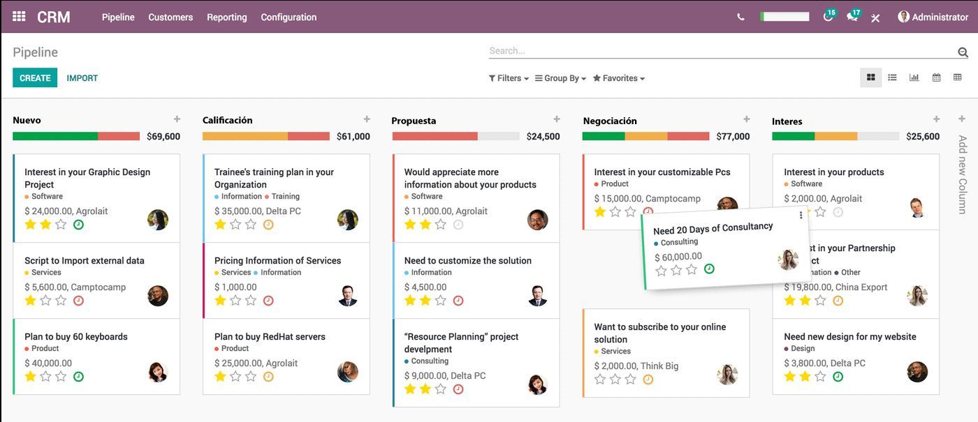 Odoo • Texto e imagen